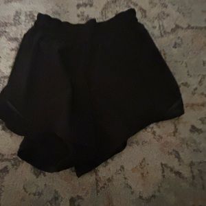 Black lululemon shorts.